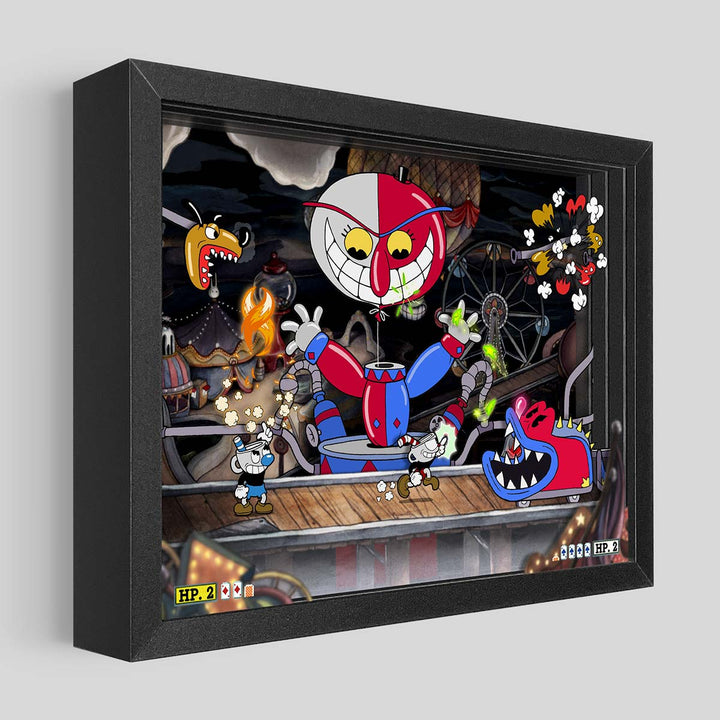 Beppi The Clown Shadowbox Art