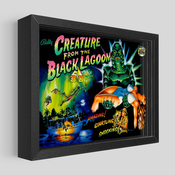 Creature from the Black Lagoon Pinball Shadowbox Art