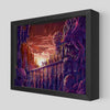 The Night Unfurls Shadowbox Art