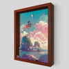 Delivery Service Shadowbox Art