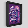 Retro Vending Machine Shadowbox Art