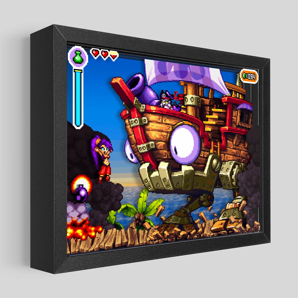 Shantae: Risky's Revenge Shadowbox Art