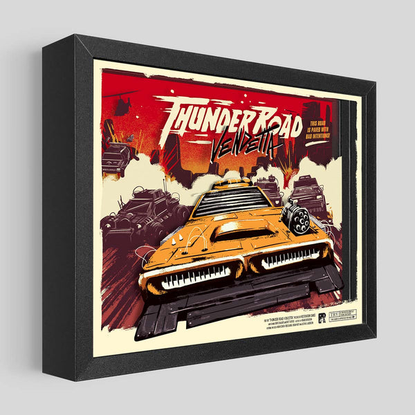 Thunder Road Vendetta Shadowbox Art | Artovision
