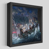 Under Dark Waves Shadowbox Art