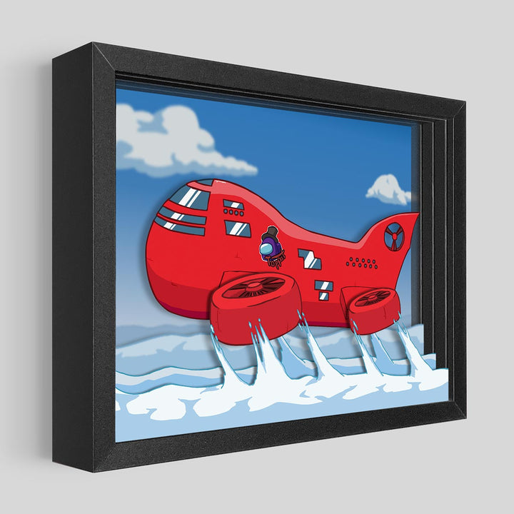 Among Us: Airship Shadowbox Art