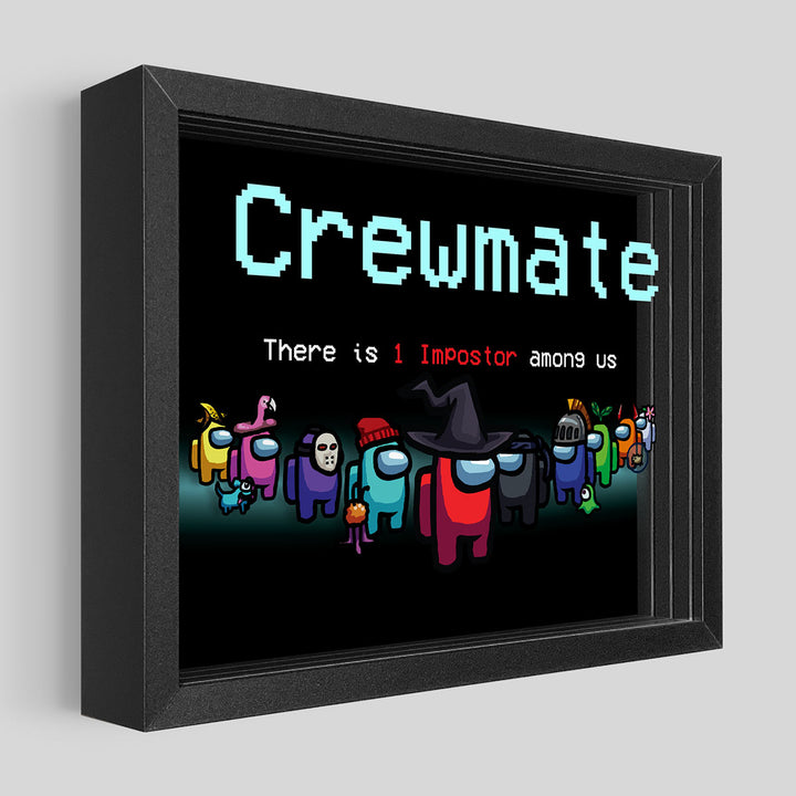Among Us: Crewmate Shadowbox Art