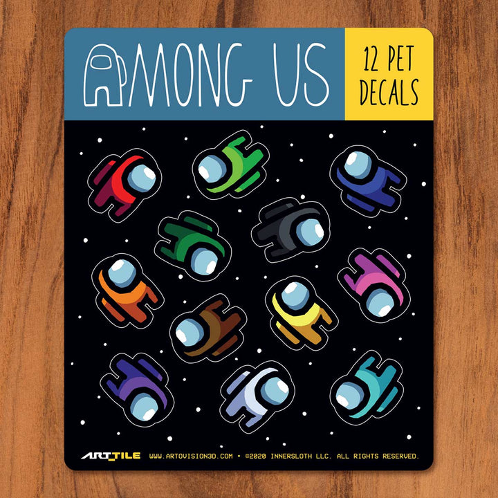 Among Us: Art Tile Crewmate Decals - Mini Crewmate Pets