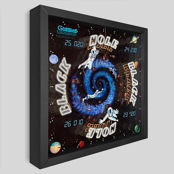 Black Hole Pinball Shadowbox Art