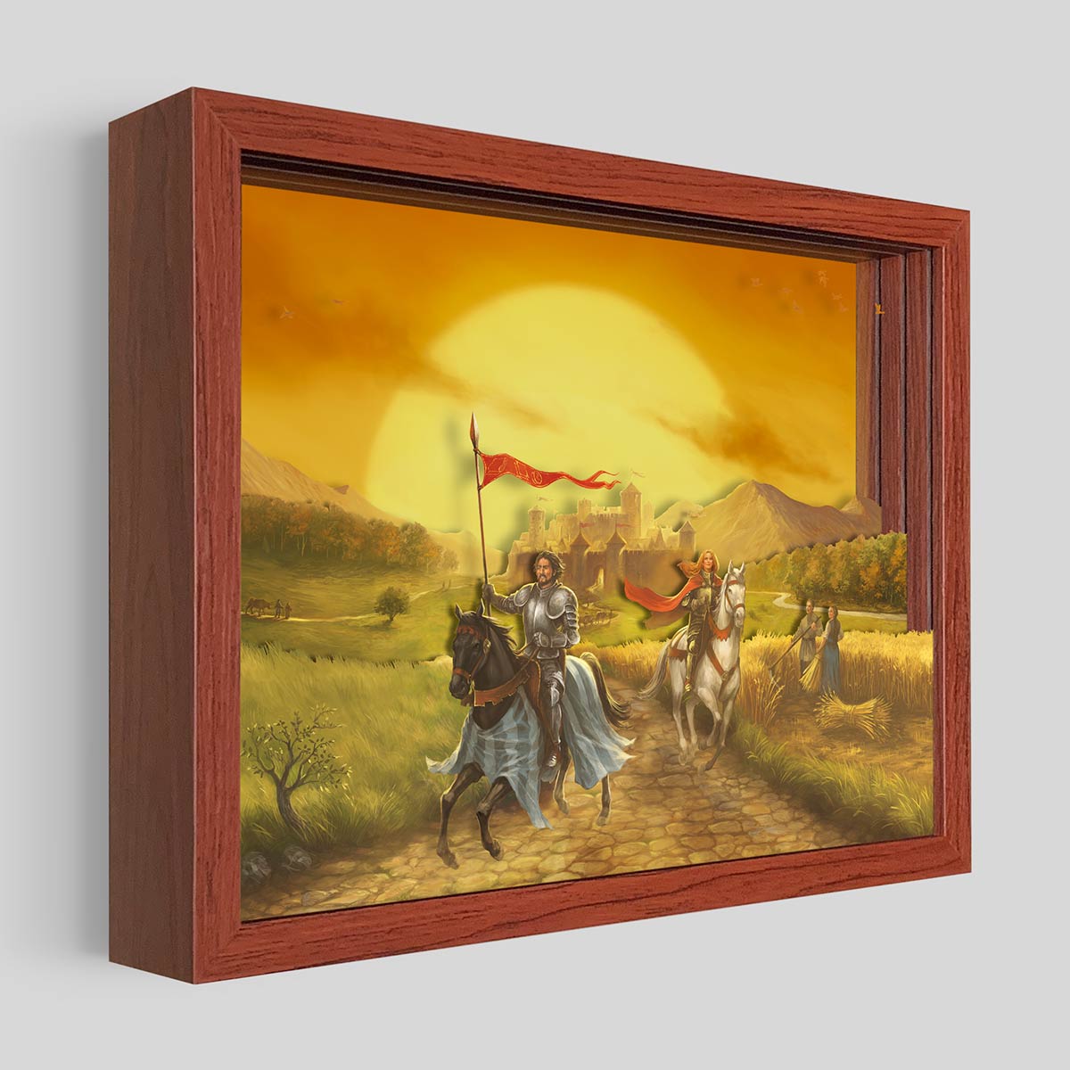 CATAN Cities & Knights Shadowbox Art
