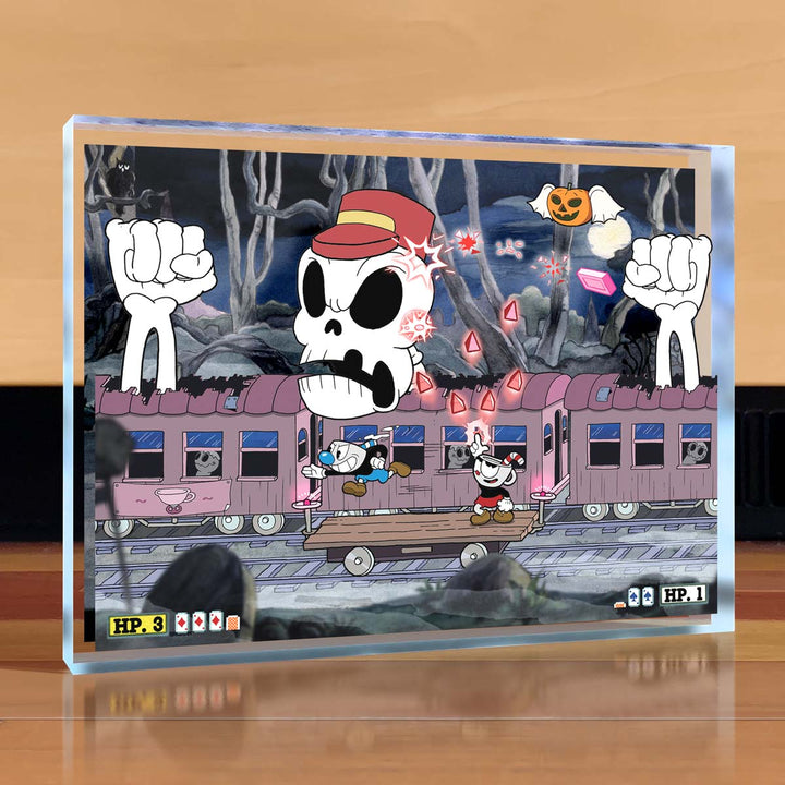 Cuphead Phantom Express Desktop Art