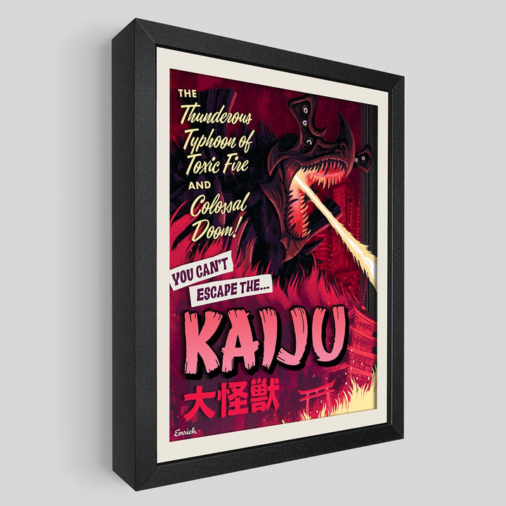 Kaiju Shadowbox Art