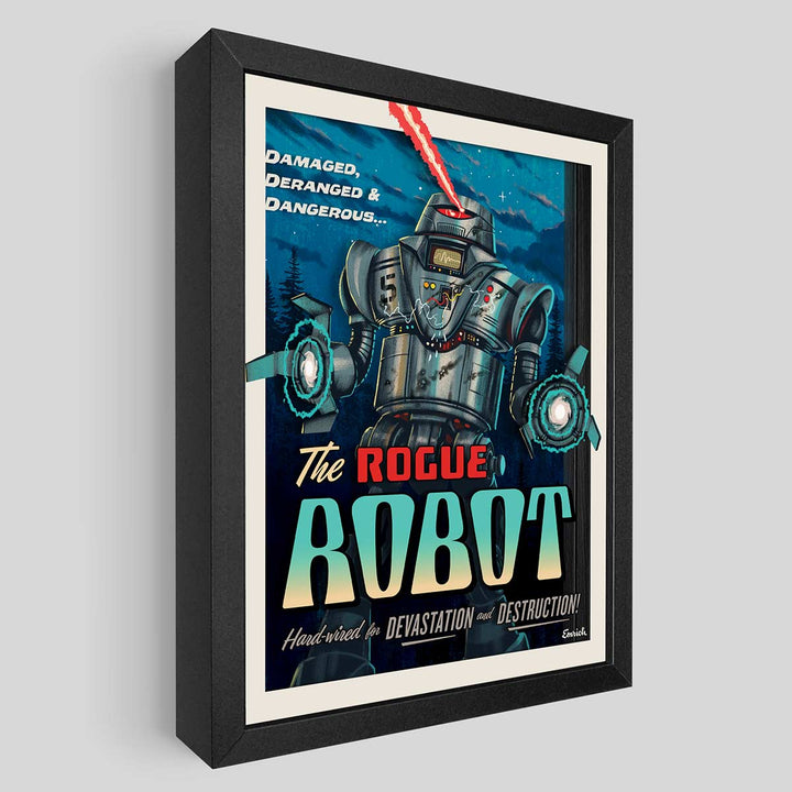 Rogue Robot Shadowbox Art