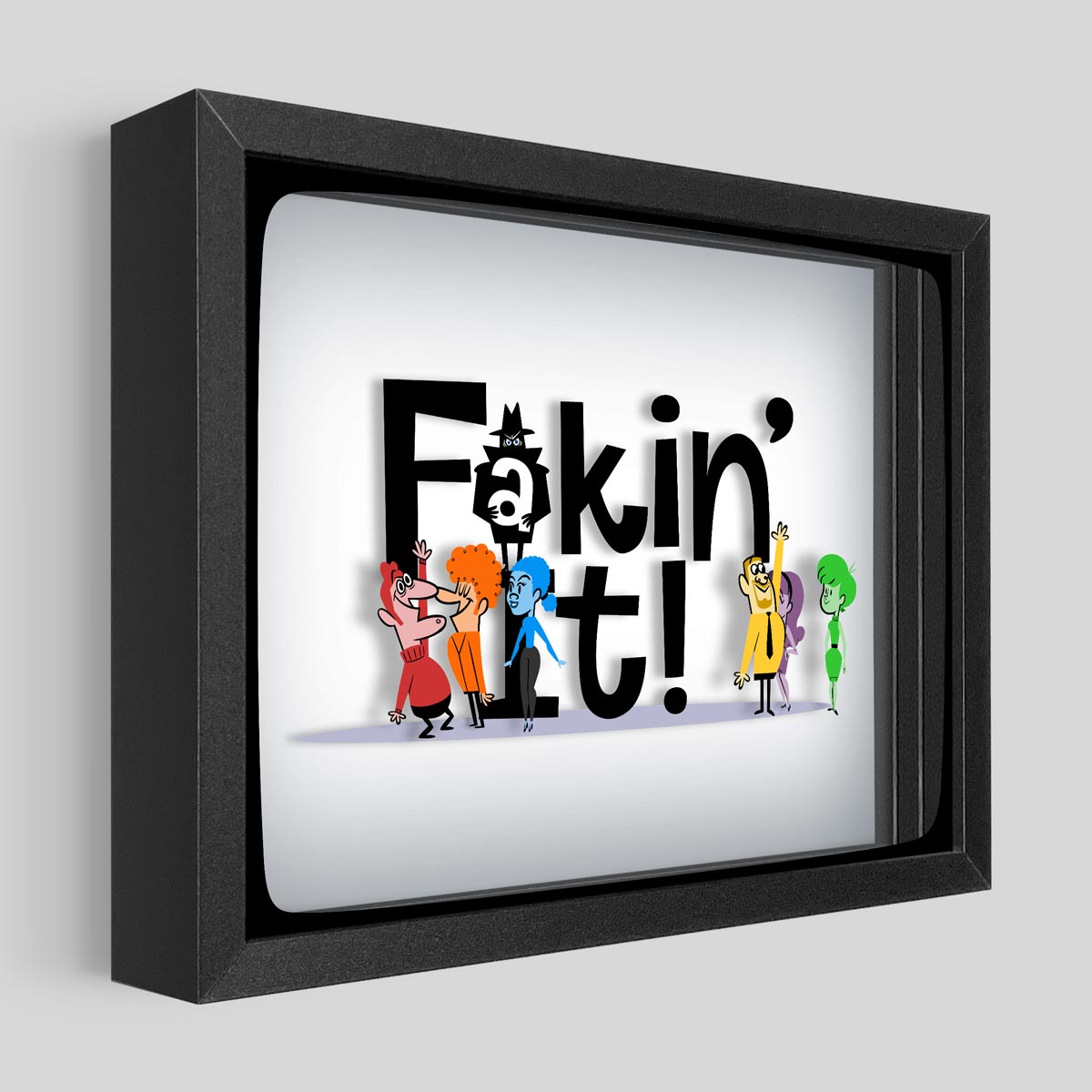Fakin' It Shadowbox Art
