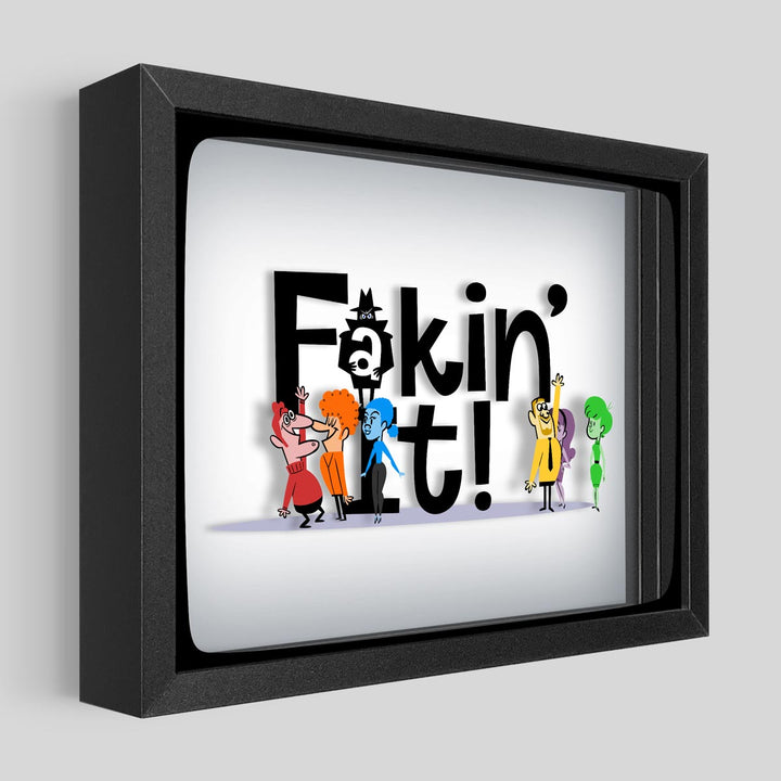 Fakin' It Shadowbox Art