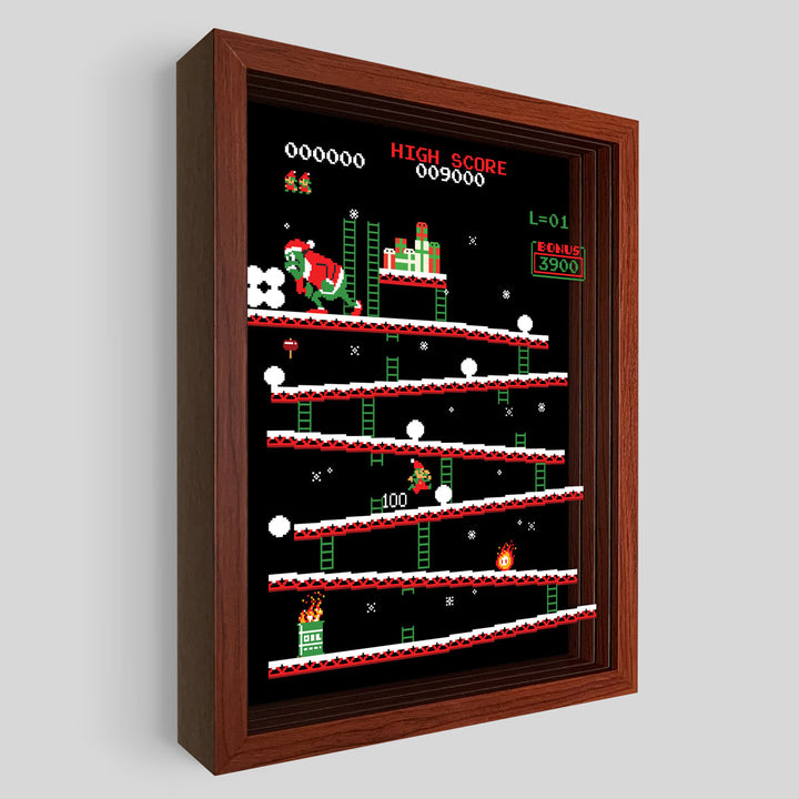 Grinchy Kong Shadowbox Art