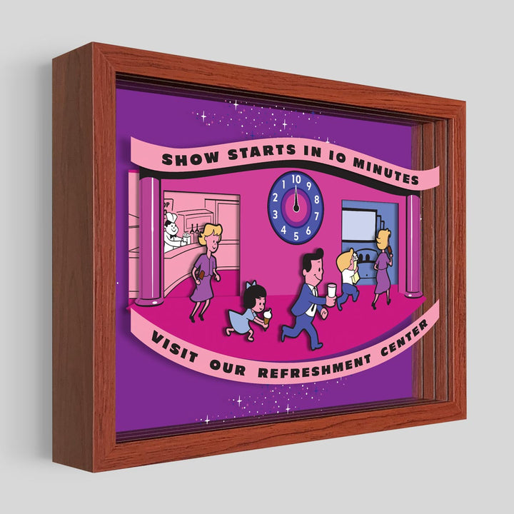 Intermission Time Shadowbox Art