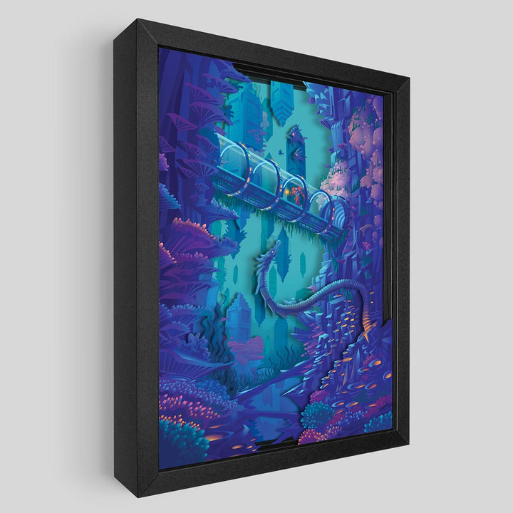 Depths of Maridia Shadowbox Art