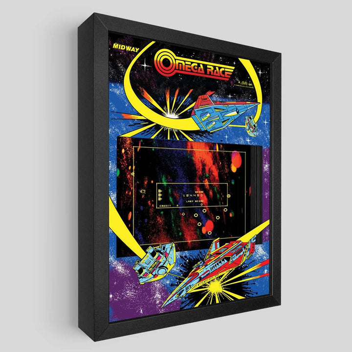 Omega Race Shadowbox Art