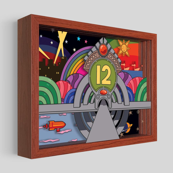 Pinball Number 12 Shadowbox Art