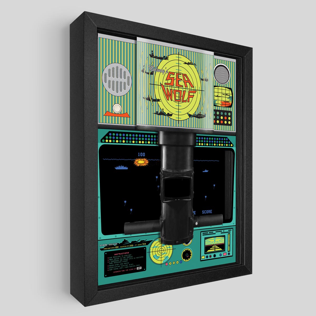 Sea Wolf Shadowbox Art