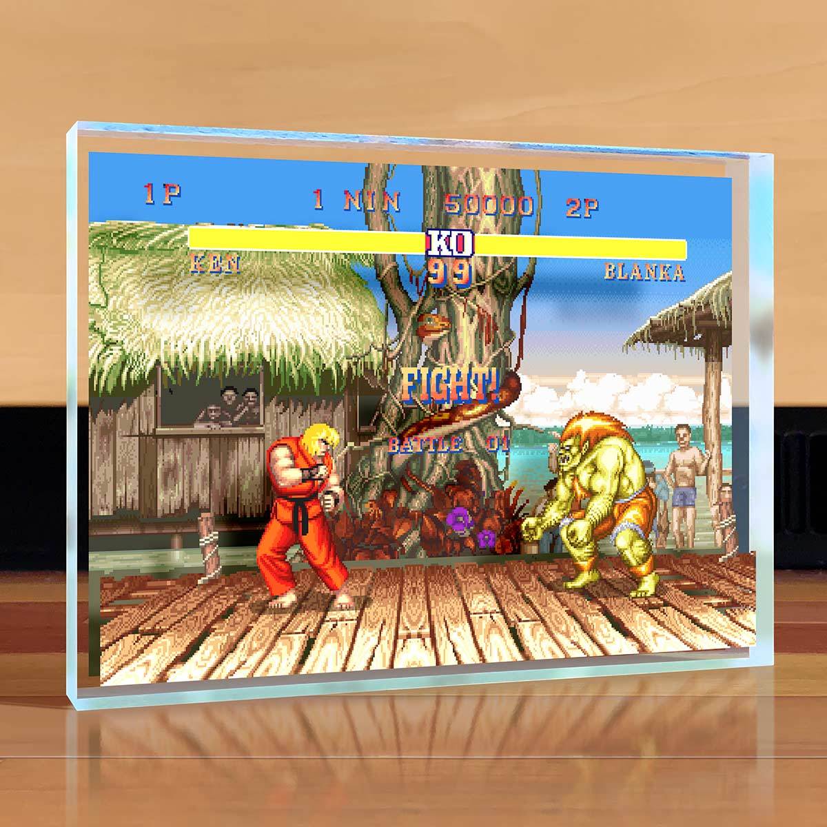 Street Fighter Desktop Art - Blanka vs Ken