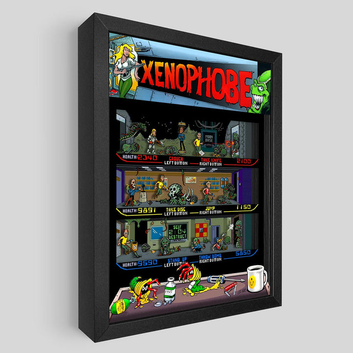 Xenophobe Shadowbox Art