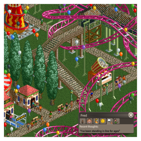 Rollercoaster Tycoon Create-a-Park Desktop Art