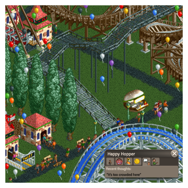 Rollercoaster Tycoon Create-a-Park Desktop Art