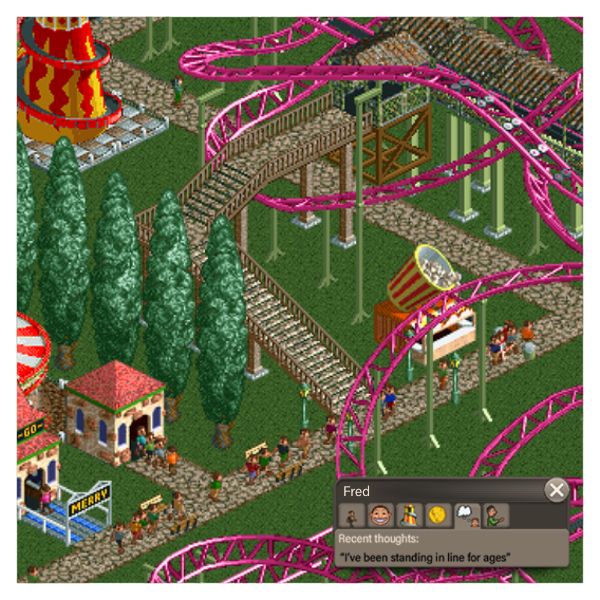 Rollercoaster Tycoon Create-a-Park Desktop Art