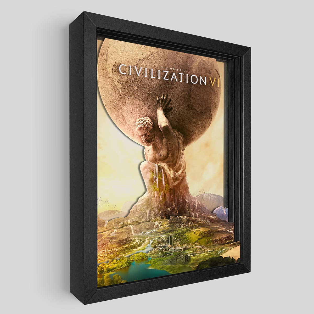 Sid Meier's Civilization VI Shadowbox Art