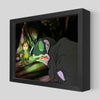 LED Bilbo Meets Gollum Shadowbox Art