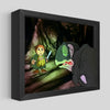 LED Bilbo Meets Gollum Shadowbox Art