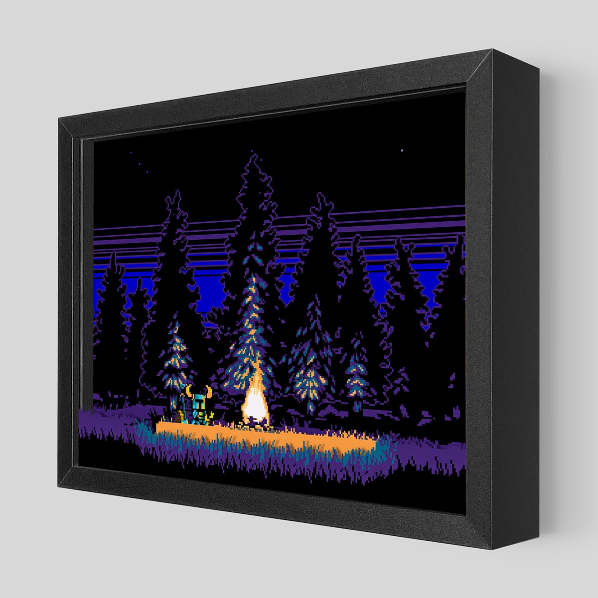LED Shovel Knight Shadowbox Art