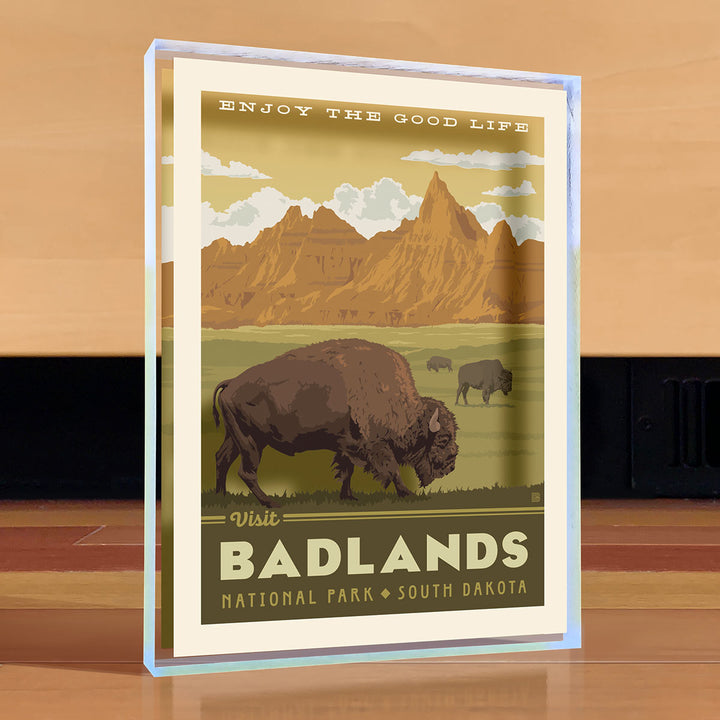 Badlands National Park Desktop Art