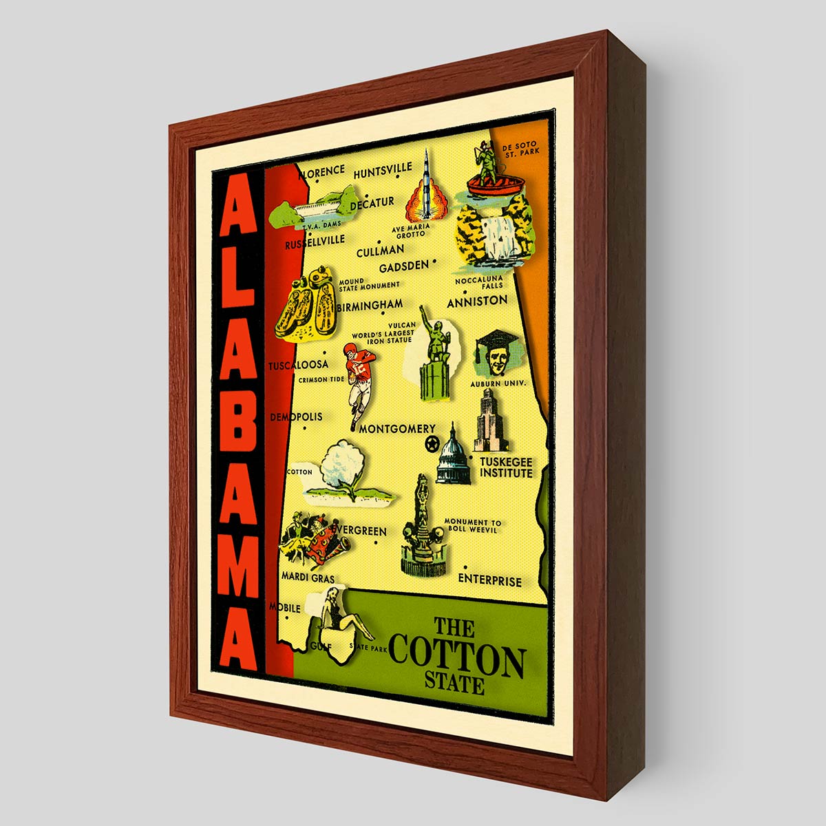 Alabama Shadowbox Art