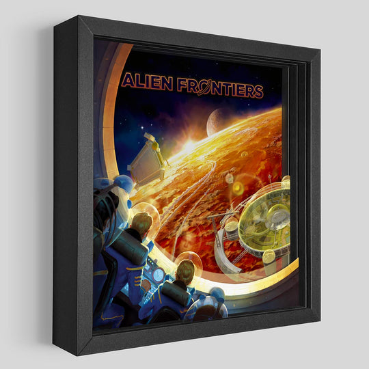 Alien Frontiers Shadowbox Art