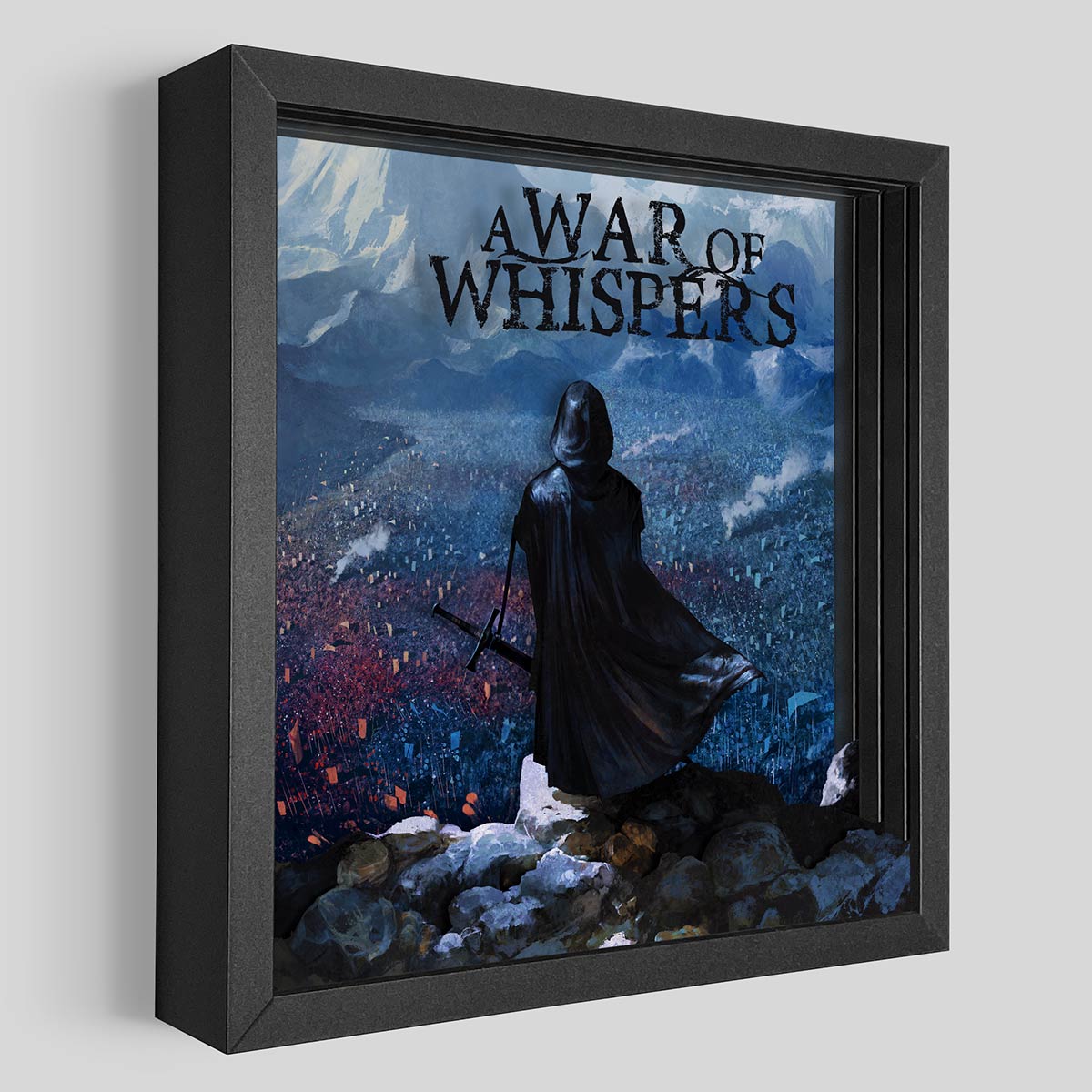 A War of Whispers Shadowbox Art