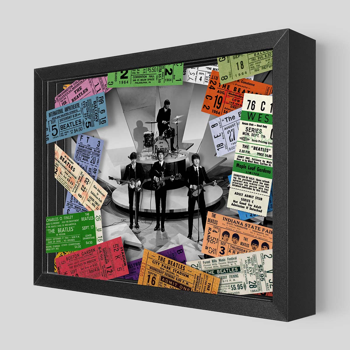 The Beatles 1964 Shadowbox Art | Artovision