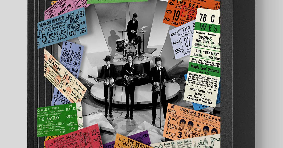 The Beatles 1964 Shadowbox Art | Artovision