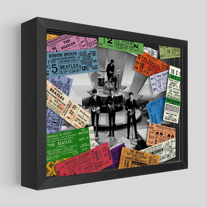 The Beatles 1964 Shadowbox Art