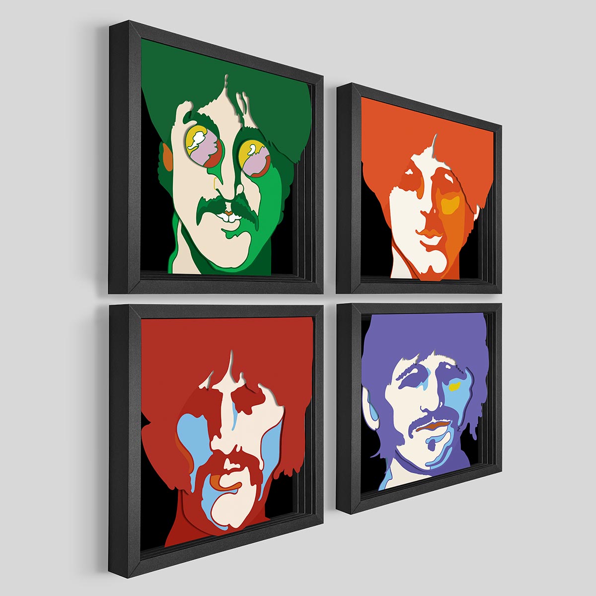 The Beatles Yellow Submarine Shadowbox Set