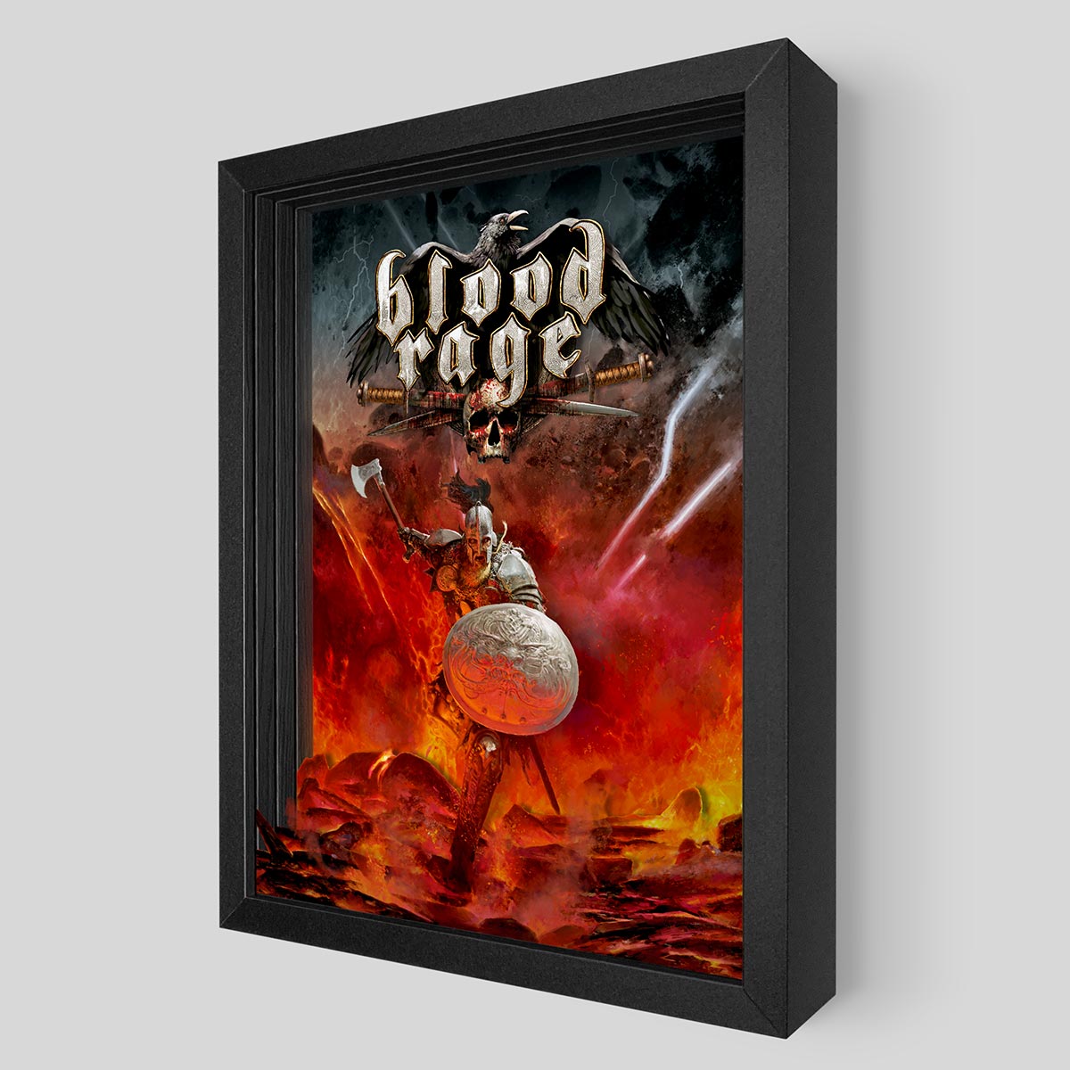 Blood Rage Shadowbox Art