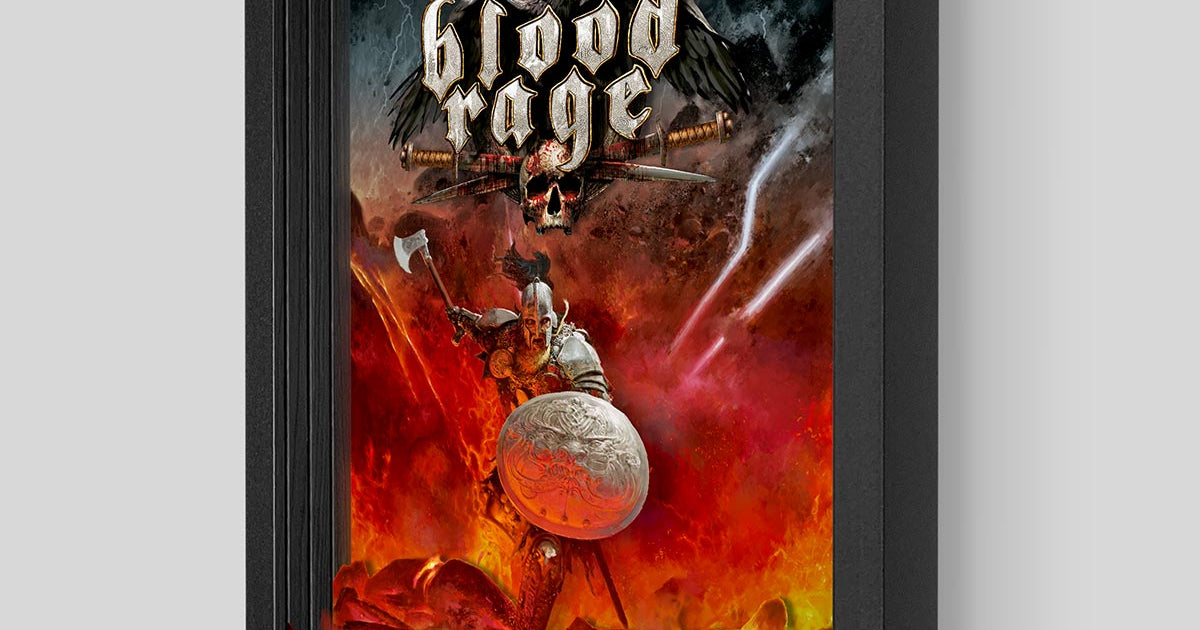 Blood Rage Shadowbox Art | Artovision