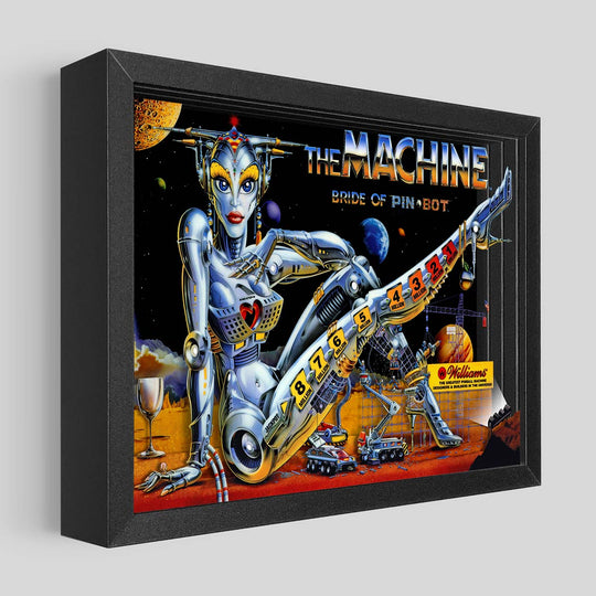 The Machine: Bride of PIN·BOT Shadowbox Art