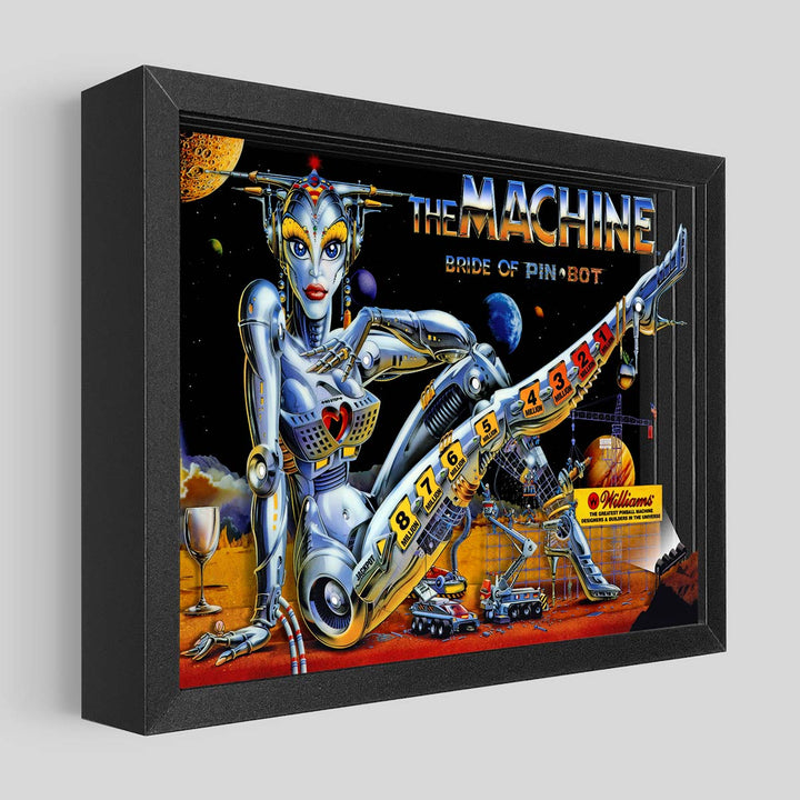 The Machine: Bride of PIN·BOT Shadowbox Art