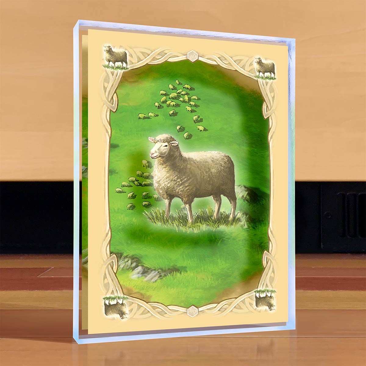 CATAN Wool Desktop Art