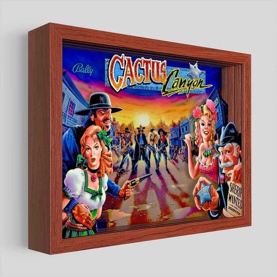 Cactus Canyon Shadowbox Art