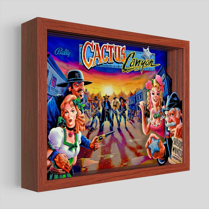 Cactus Canyon Shadowbox Art