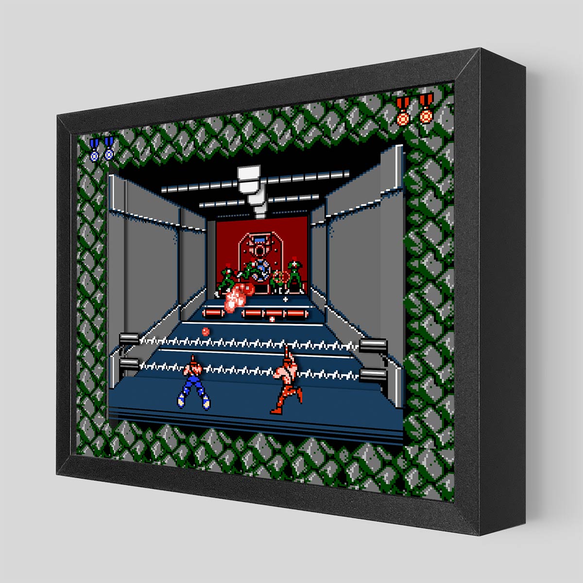 Contra Stage Two Shadowbox Art