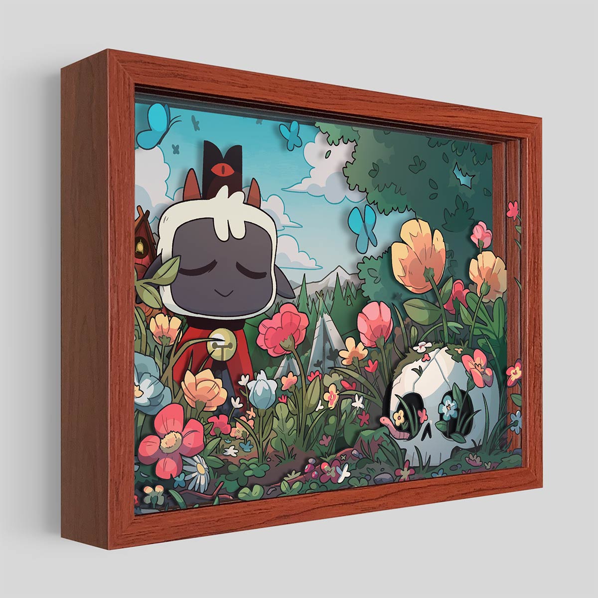 Cult of the Lamb: Cultist Edition Shadowbox Art